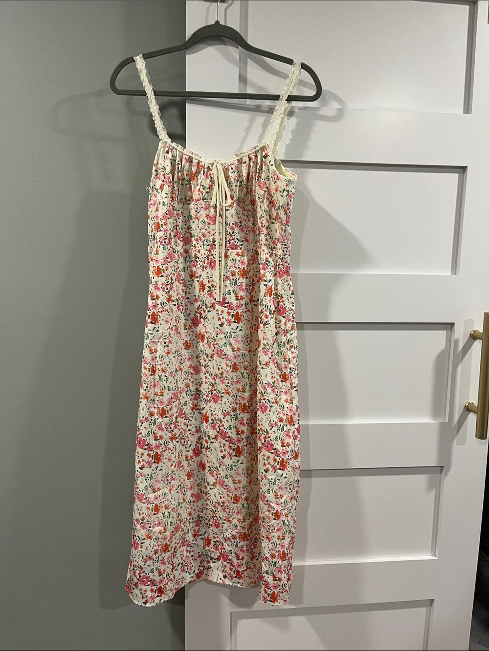 Floral dress.